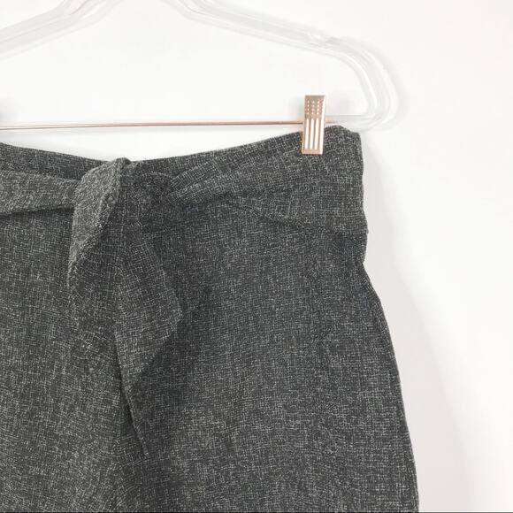 Dress Forum Womens Large L Black White Tie Waist Shorts Speckle Cotton Blend - Picture 3 of 10